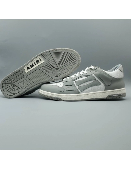 Other Styles,Amiri,Amiri Skel Top Low White Grey