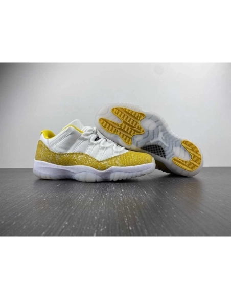 Air Jordan,Air Jordan 11,Wmns Air Jordan 11 Low Yellow Snakeskin