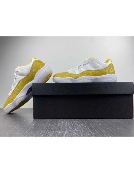 Air Jordan,Air Jordan 11,Wmns Air Jordan 11 Low Yellow Snakeskin